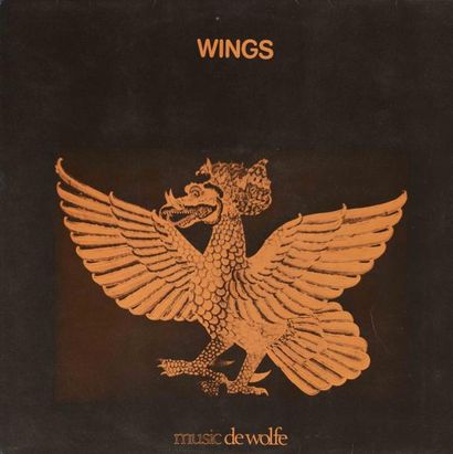 WINGS Label: Music de Wolfe DWS/LP 3338 Format: LP Pressage: U.K 1976 Disque / Record:...