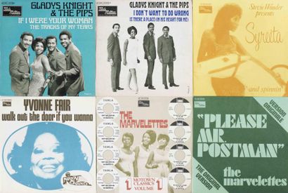 null Collection Vinyles 45 Tours de Pochettes Françaises de TAMLA MOTOWN Vinyl Collection...