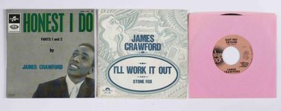 null 3 Vinyles 45 Tours 2 SP + 1 EP 7'' de JAMES CRAWFORD 3 Vinyls of JAMES CRAWFORD...