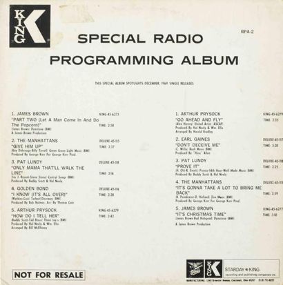null PROMO 1969 LP KING RECORD Special RADIO Disque / Record & Pochette / Cover:...