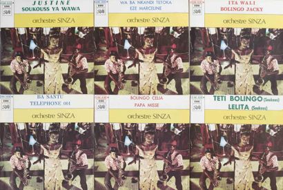 null Collection Vinyles 45 Tours de Pochettes Françaises de L'ORQUESTRE SINZA Vinyl...