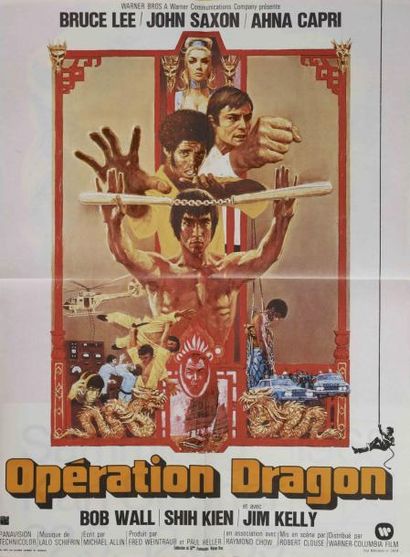 null Affiche originale Française 1973 de BRUCE LEE du Film Opération Dragon Format...