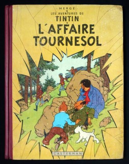 HERGÉ Tintin L'affaire tournesol Édition originale française 4e plat B19 (Danel 1213)....