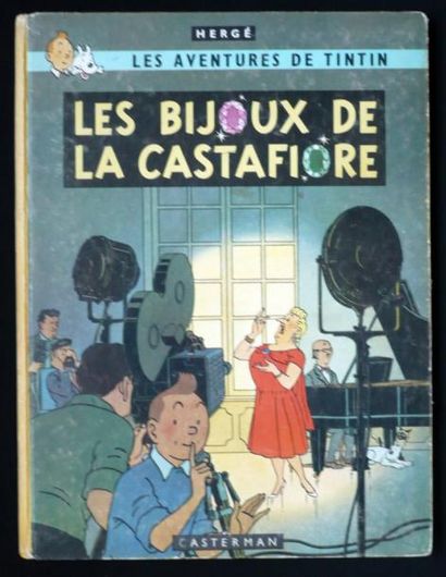 HERGÉ Tintin Les bijoux de la Castafiore Édition originale 4e plat B34 Bel état (petits...