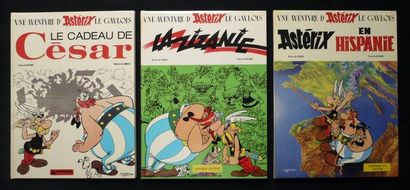UDERZO Astérix 3 volumes: le cadeau, la zizanie, et hispanie Édition originale État...