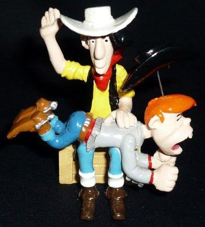 MORRIS La fessée de Lucky Luke à Billy the Kid Exclusivité pour la librairie La Main...