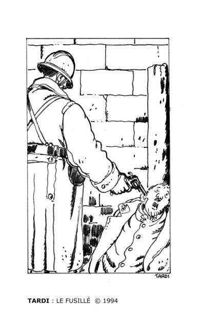 TARD Jacques Illustration sur le thème du coup de grâce très proche d'un dessin publié...