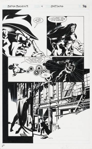 STELFREEZE Brian Batman black and white volume 4 pour une histoire intitulée Leavetaking...