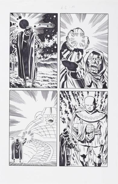 TIMM Bruce Fantastic Fours world's greatest comic Planche originale Encre de Chine...