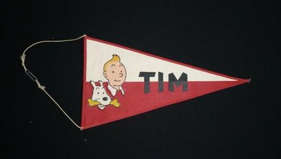 HERGÉ Fanion Tintin pour l'Allemagne (Tintin y est connu sous le nom de Tim) Années...