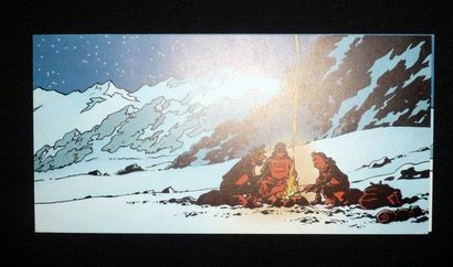 HERGÉ Tintin Carte de voeux pour l'année 1984