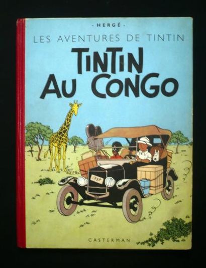 HERGÉ Tintin au Congo Réédition 4e plat B5 Superbe exemplaire très frais