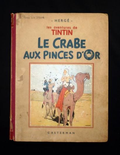 HERGÉ Tintin - Le Crabe aux Pinces d'Or Édition originale 4e plat A 13 (1941) Petite...