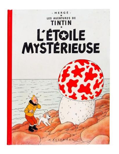 HERGÉ Tintin - L'étoile Mystérieuse 4e plat B34 Superbe album proche de l'état n...