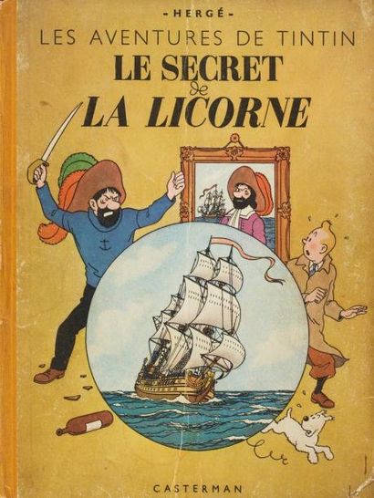 HERGÉ Tintin - Le secret de la licorne Édition originale 4e plat A21 second tirage...