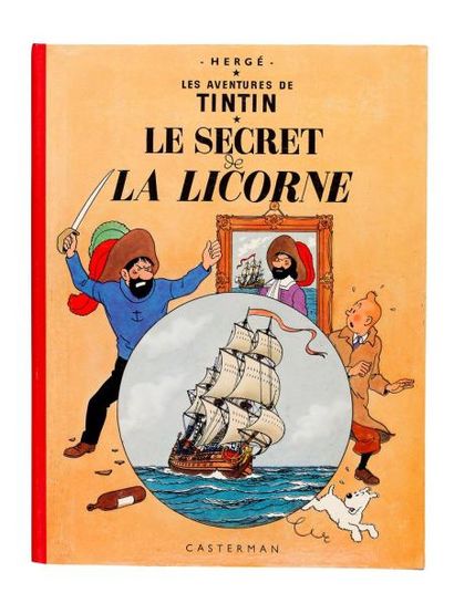HERGÉ Tintin - Le Secret de la Licorne 4e plat B 29 Très bel exemplaire