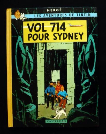 HERGÉ Tintin - Vol 714 pour Sidney Rare tirage de tête sur papier glacé numéroté...