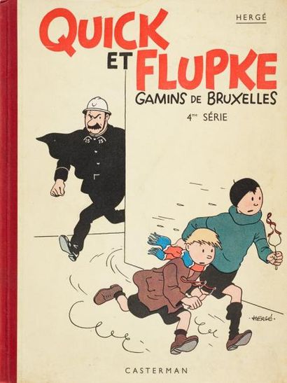 HERGÉ Quick et Flupke 4e série Édition originale, 4e plat A1, noir et blanc Pages...