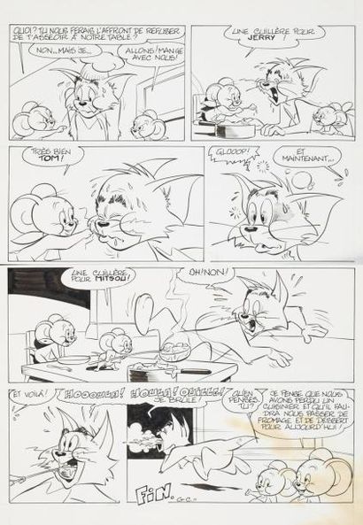 GEN CLO TOM ET JERRY Planche de fin du récit Un fameux repas publié dans Tom et Jerry...
