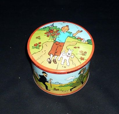 HERGÉ Tintin - Boîte de bonbon Brochet (Intérieur un peu rouillé, extérieur très...