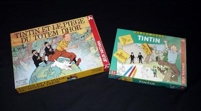 HERGÉ Tintin - 2 jeu de société utilisant les personnages de la série Tintin Prin...