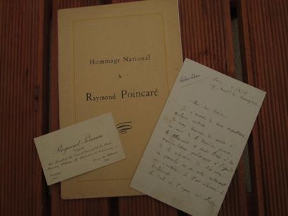 [MEUSE]  POINCARE (Raymond) [1860-1934] Correspondance au Maire de Nubécourt 1945-1960....