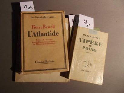 null Ensemble de 4 volumes. BAZIN (Hervé) Vipère au poing. 1 vol. in-8 broché. Paris...