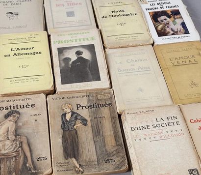 null Lot de 11 ouvrages comprenant: Mémoires d'une prostituée; Maurice TALMEYR, La...