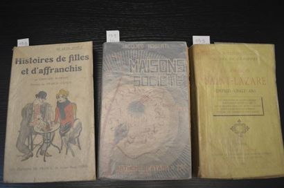 null [Prostitution] Lot de trois ouvrages: - GRANDPRE Pauline de, La prison Saint-Lazare....