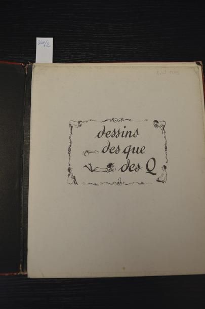 TETSU (1913-2008) Dessins des que des Q. S.l.n.d. [circa 1960], in8° (24,5 x 20,5)...