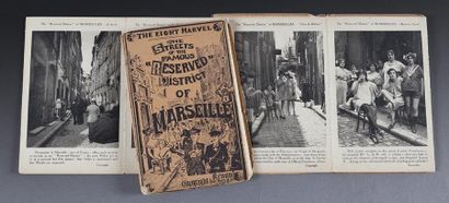 null Très rares carnets de 10 cartes postales des quartiers chauds de Marseille The...