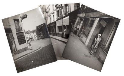 ROMI (1905-1995) Trois photos sur la prostitution à Paris Boulevard de la Chapelle...