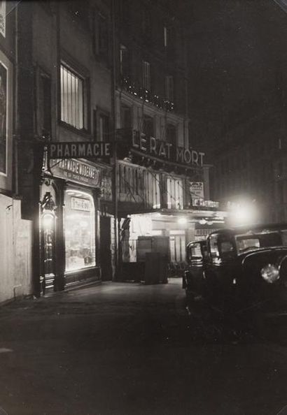 ANONYME Bar Le Rat Mort, Pigalle. Tirage argentique d'époque, Circa 1930. Dim.: 17,8...