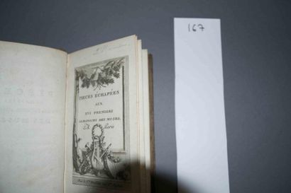 [SAUTREAU de MARCY] Pièces échappées aux XVI premiers Almanachs des Muses. 1 vol....