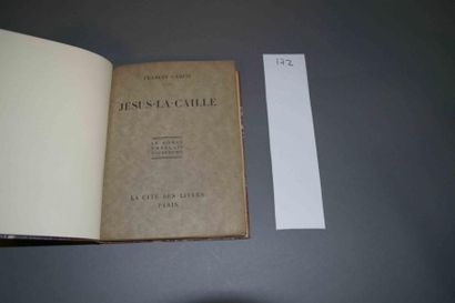 CARCO (Francis) Jésus-la-Caille. 1 vol. in-8 relié ½ maroquin (Lobstein- Laurenchet)....