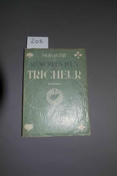 GUITRY (Sacha) Mémoires d'un tricheur. 1 vol.in-8 br. Paris Gallimard 1956