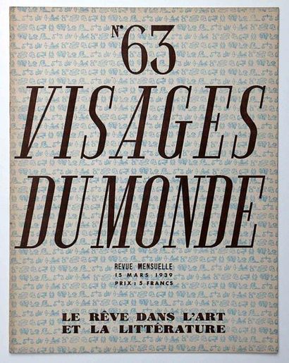 null VISAGES DU MONDE 10 numéros N° 6 (La Danse, 1933), 21 (Compendium maleficarum,...