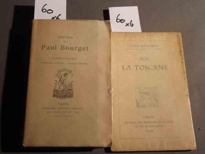 BOURGET (Paul) L'irréparable, deuxième amour, profils perdus. 1 vol. gd in-12 broché....