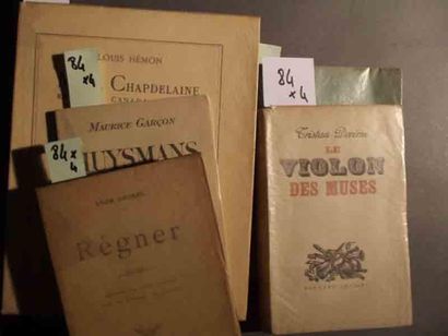 null Ensemble de 5 volumes. DEREME (Tristan) Songes du poète. 1 plaqu. in-8 brochée....