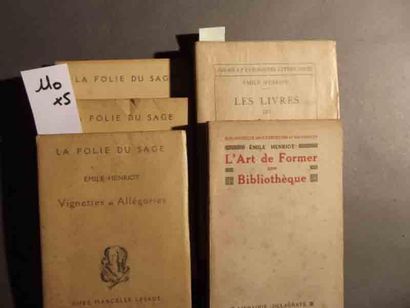HENRIOT (Émile) Les livres du second rayon. Irréguliers et libertins. 1 vol. in-8...