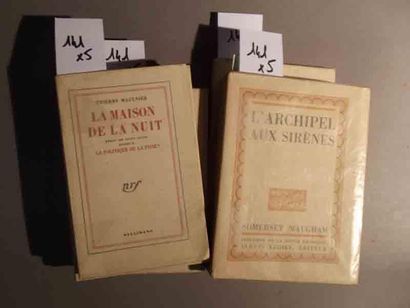 null Ensemble de 5 volumes MARTIN DU GARD (Maurice) Petite suite de maximes et de...