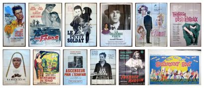 null Lot de douze affiches de cinéma Le shérif de ces dames, 1962, avec Elvis Presley,...