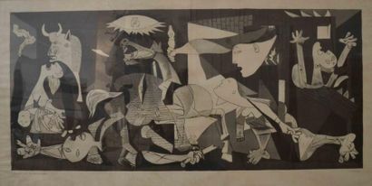 PICASSO Guernica Affiche de l'exposition d'Amsterdam au Stedelijk Museum 64 x 134...