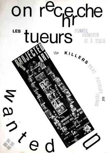 CHOPIN Henri On recherche les tueurs, 1967. Technique mixte (composition collage,...