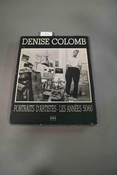 COLOMB (Denise) Portraits d'artistes - Les années 50/60. 1 vol. in-folio relié toile....
