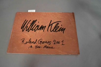 KLEIN (William) Roland Garros 2001. 1 plaqu. in-4 br. E.A.S