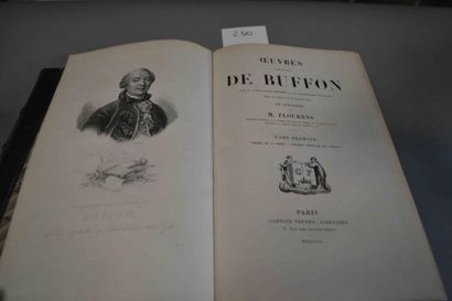 BUFFON Oeuvres complètes de Buffon, annotées par Flourens. 12 vol. in-4 reliés ½...