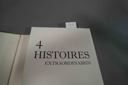 POE (Edgar) / MILSHTEIN (Zwy) 4 Histoires extraordinaires. 1 vol. in-folio en ff....