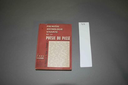 ÉLUARD (Paul) Première anthologie vivante de la poésie du passé. 2 vol. in-8 br....