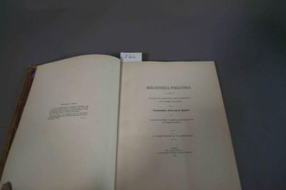 WESTWOOD (T.) & SATCHELL (T.) Bibliotheca Piscatoria. 1 vol. in-4 relié veau porphyre....